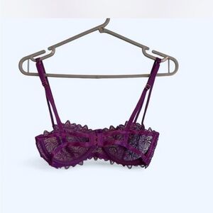Purple Floral Lace Bluebella Bra